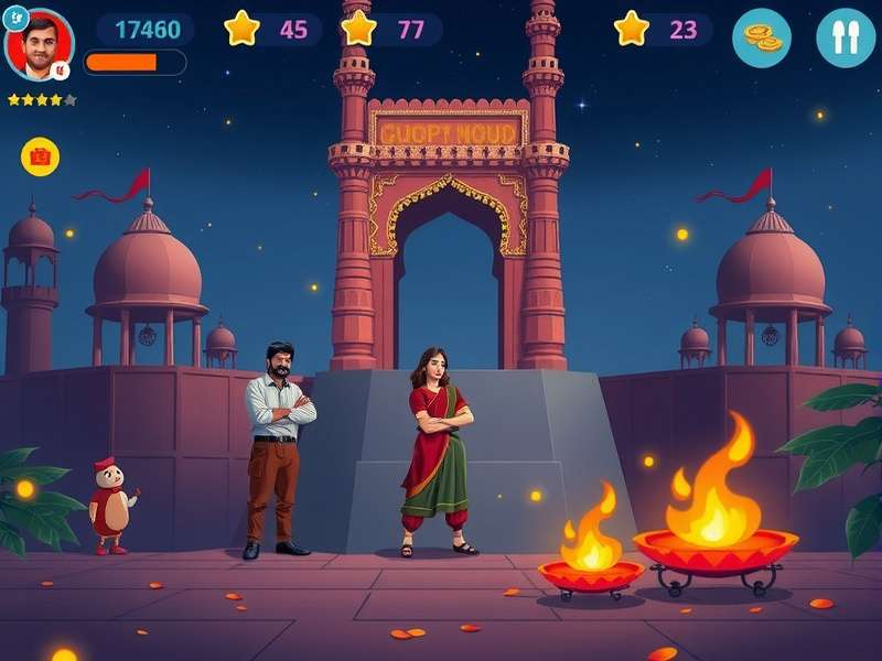 Coop Star Desh gameplay screenshot showing cooperative elements